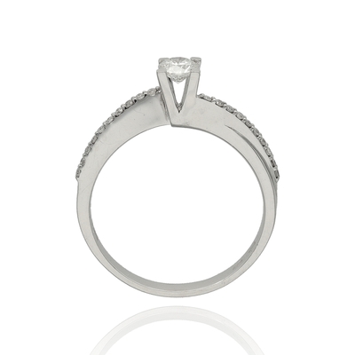 Fehér arany gyűrű 52-es méret (B21919_4I)